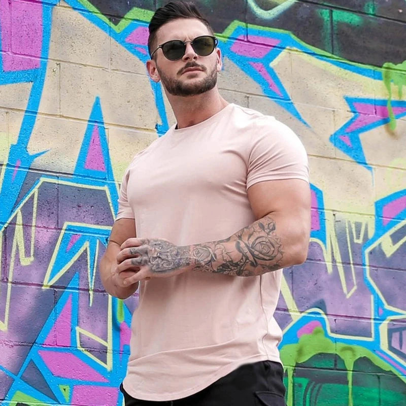 Camiseta Masculina Alongada