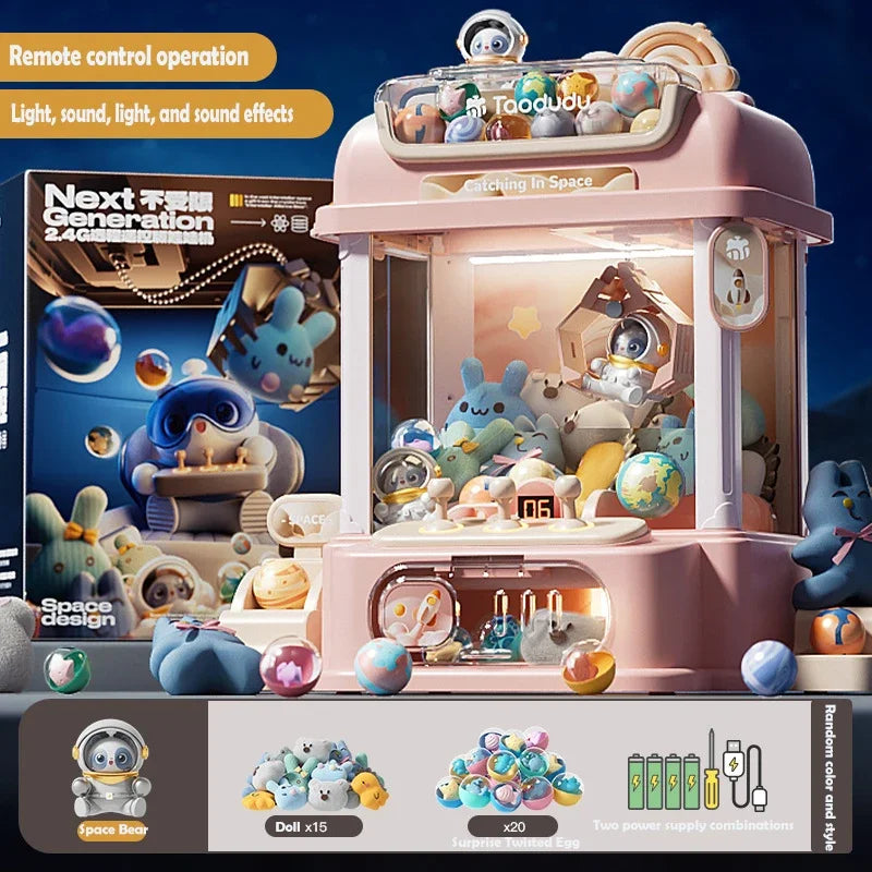 Máquina de Brinquedo de Boneca - Jogo Mini Guindaste Operado por Moeda