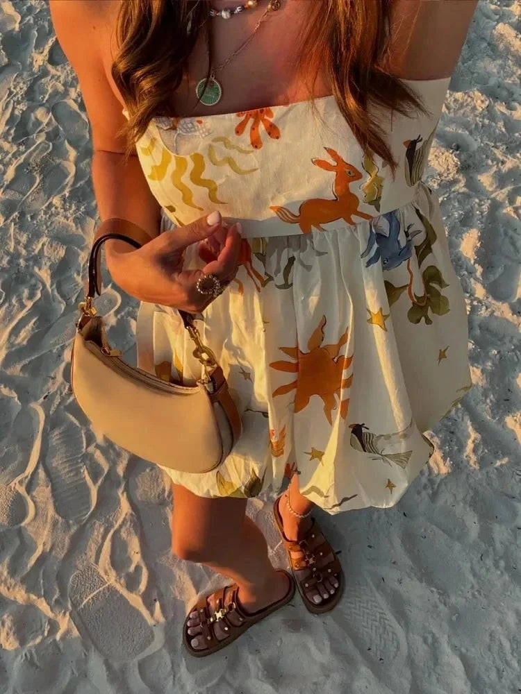 Vestido Feminino Sem Mangas, Leve e Elegante